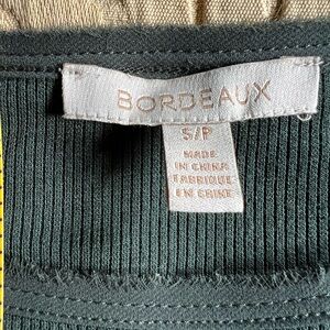 ANTHROPOLOGIE BORDEAUX PLEATED BACK TOP   SZ S|P